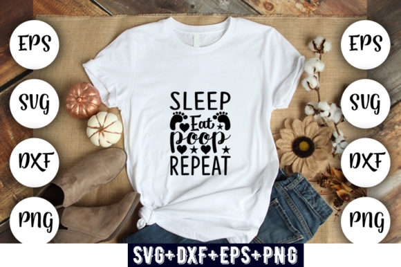 Baby Funny Sleep Eat Poop Repeat: A Designer Review