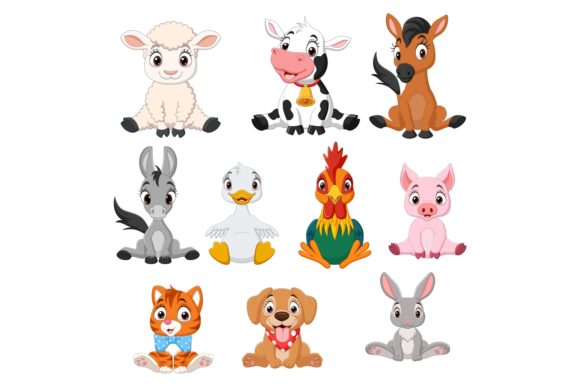 Cartoon Baby Farm Animals Bundle Review