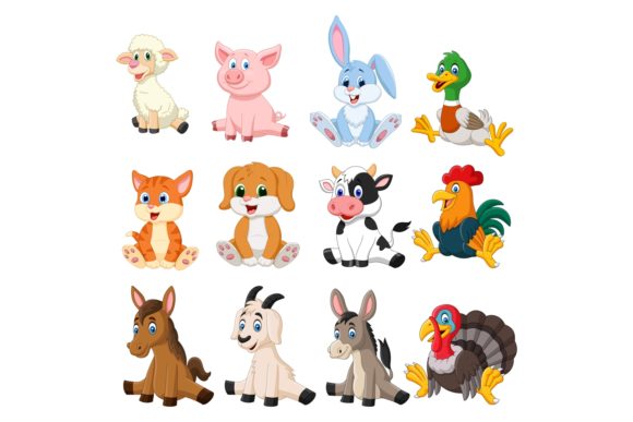 Cartoon Farm Animals Bundle: A Designer Review