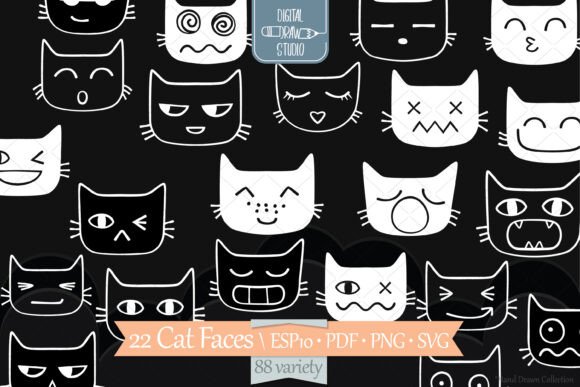 Funny Cat Faces White Kawaii Feline Review