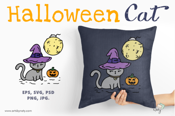 Funny Cute Halloween Cat in a Witch Hat Review
