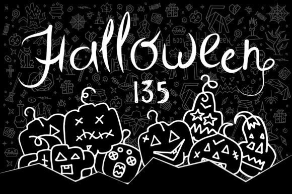 Review: 135 Hand Drawn Halloween Doodle Elements