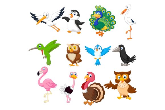Set of Twenty-three Cute Birds Animals Review